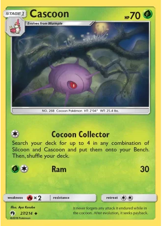 Cascoon #27/214 — Lost Thunder