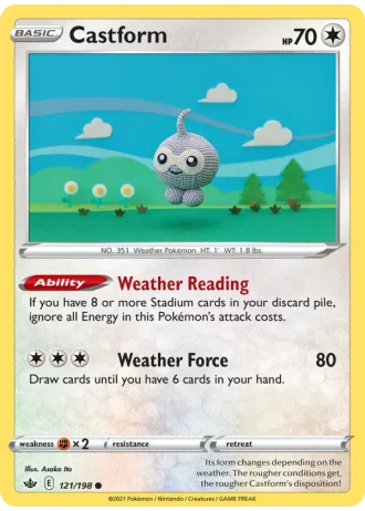 Castform #121/198 — Chilling Reign
