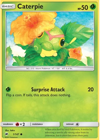 Caterpie #1/147 — Burning Shadows