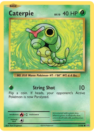 Caterpie #3/108 — Evolutions