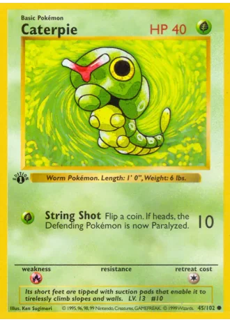 Caterpie #45/102 — Base Set