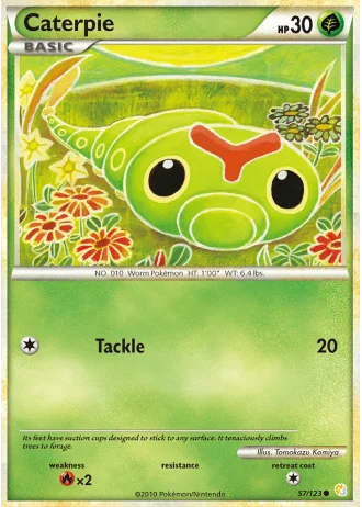 Caterpie #57/123 — HeartGold SoulSilver