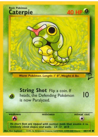 Caterpie #68/130 — Base Set 2