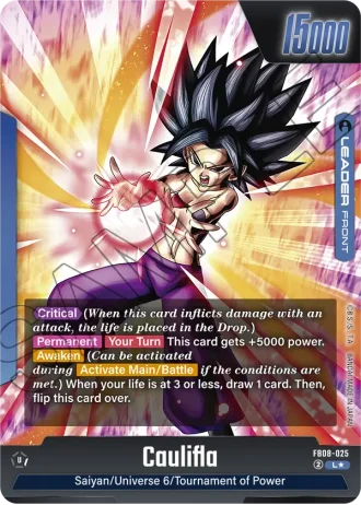 Caulifla (Alternative Art) FB08-025 — Saiyan's Pride (FB08)