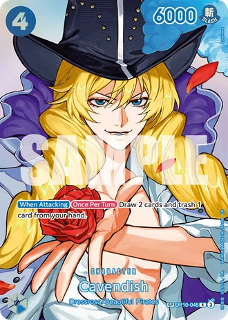 Cavendish (OP10-045) (Alternative Art 2) — The Time of Battle (OP16)