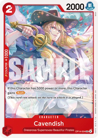 Cavendish (OP14-004) — The Azure Sea's Seven (OP14-EB04)