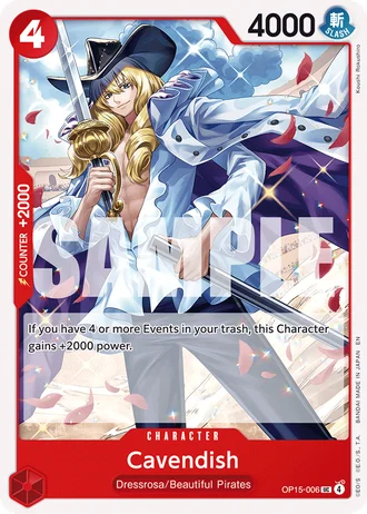 Cavendish (OP15-006) — Adventure on Kami's Island (OP15-EB04)