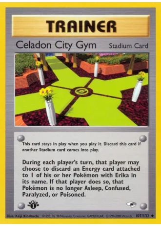 Celadon City Gym (1st Edition) #107/132 — Gym Heroes (1st Edition)