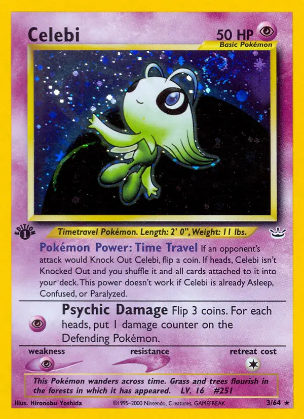 Celebi (1st Edition) #3 — Neo Revelation (1st Edition)