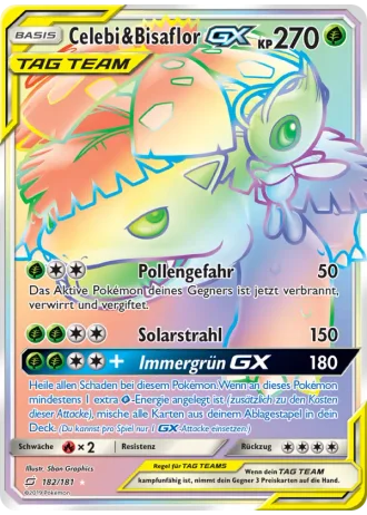 Celebi & Bisaflor GX #182 — Teams sind Trumpf