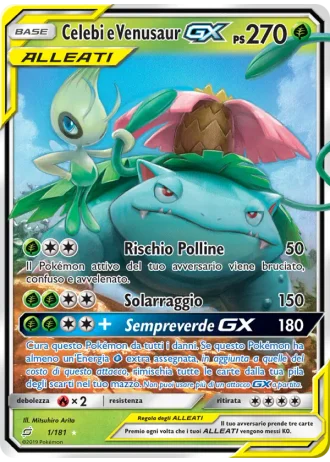 Celebi e Venusaur GX #1/181 — Gioco di Squadra