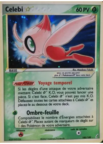 Celebi Gold Star #100/100 — EX Gardiens de Cristal