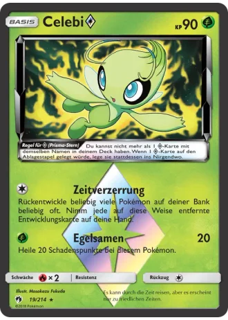 Celebi Prism Star #19/214 — Echo des Donners
