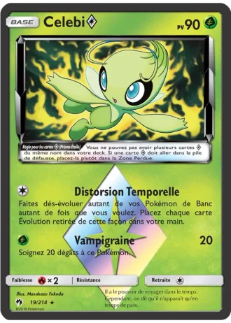 Celebi Prism Star #19/214 — Tonnerre Perdu