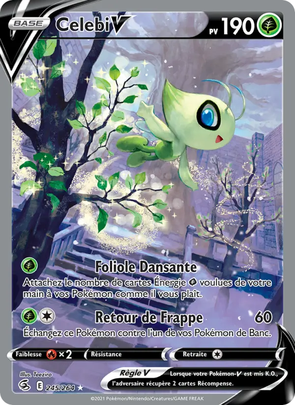 Celebi V #245 — Poing de Fusion