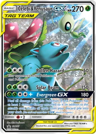 Celebi & Venusaur GX SM167 — Sun & Moon Promos