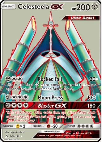 Celesteela GX #144/156 — Ultra Prism