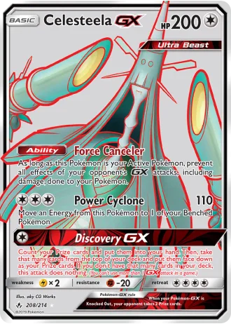 Celesteela GX #208/214 — Unbroken Bonds