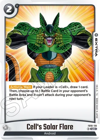 Cell's Solar Flare  FB10-119 — Cross Force (FB10)