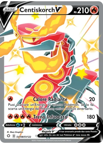 Centiskorch V SV108/122 — Tesoro Cromatico (Destino Splendente)