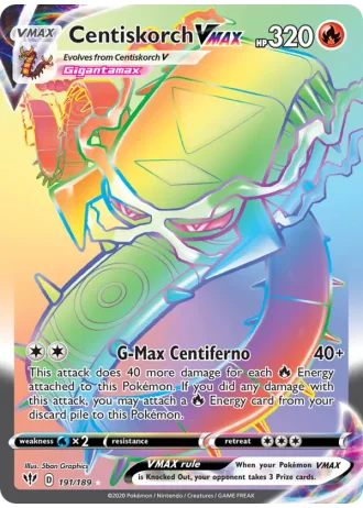 Centiskorch VMAX #191 — Darkness Ablaze