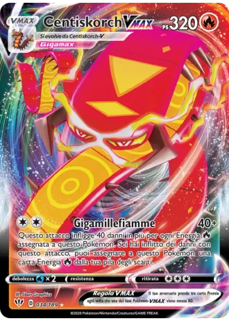 Centiskorch VMAX #34/189 — Fiamme Oscure
