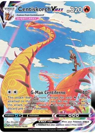 Centiskorch VMAX TG15 — Trainer Gallery (Lost Origin)