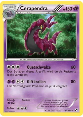 Cerapendra #54/114 — Schwarz & Weiß