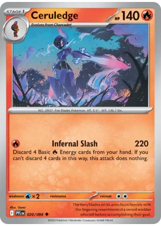 Ceruledge #020/94 — Phantasmal Flames