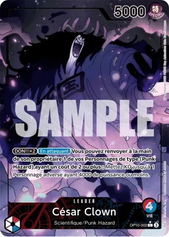 César Clown (OP10-002) (Alternative Art) — Sang Royal (OP10)