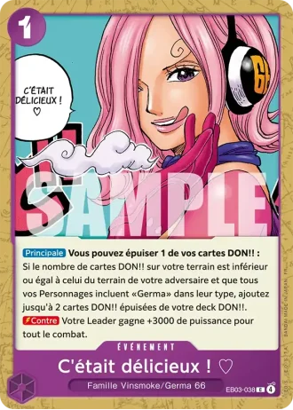 C'était délicieux ! ♡ (EB03-038) — ONE PIECE Heroines Edition (EB03)