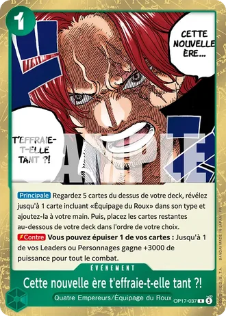 Cette nouvelle ère t'effraie-t-elle tant ?! (OP17-037) — Les Guerriers les Plus Puissants au Monde (OP17)
