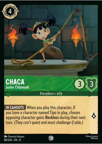 Chaca - Junior Chipmunk #88/204 — Reign of Jafar