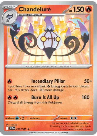 Chandelure #018 — White Flare