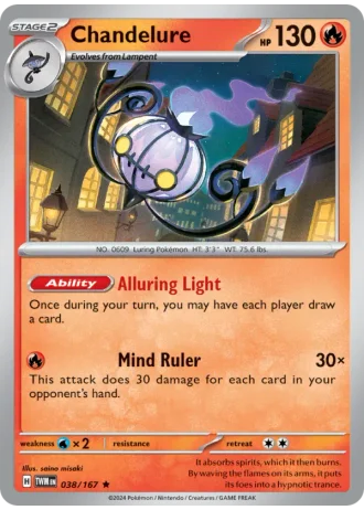 Chandelure #038/167 — Twilight Masquerade