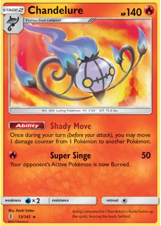 Chandelure #13/145 — Guardians Rising