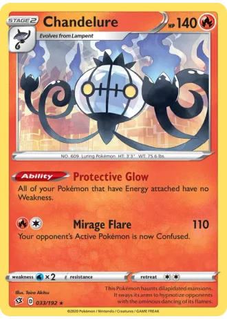 Chandelure #33/192 — Rebel Clash