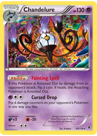 Chandelure #43/119 — Phantom Forces