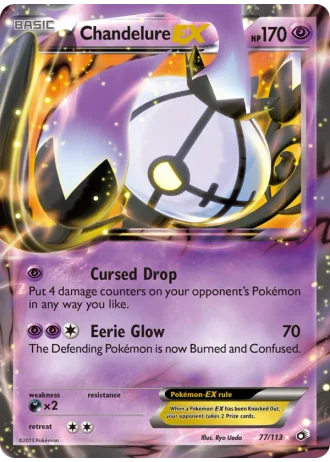 Chandelure EX #77 — Legendary Treasures