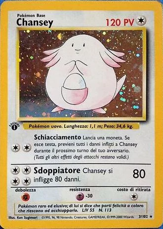 Chansey (1ª Edizione) #3/102 — Set Base (1ª Edizione)