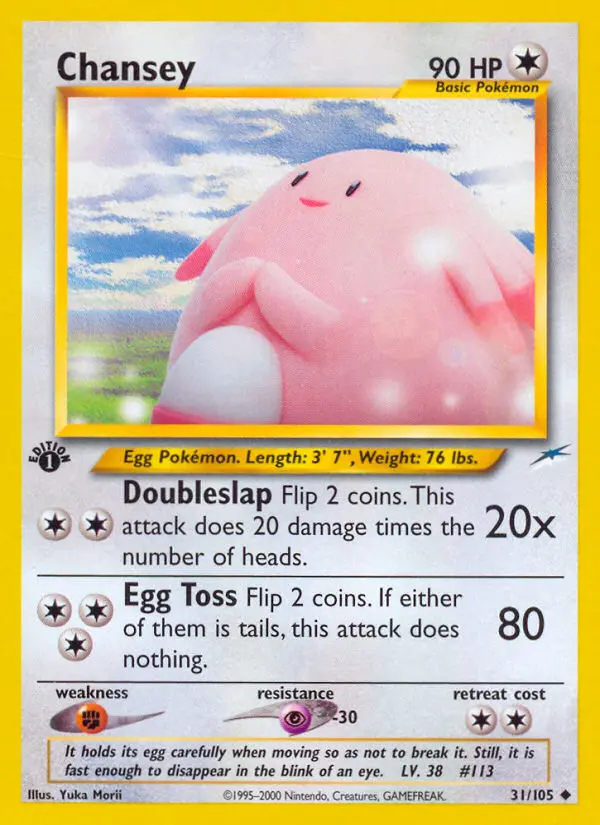 Chansey (1ª Edizione) #31 — Neo Destiny (1ª Edizione)
