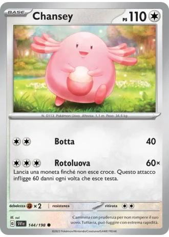 Chansey #144 — Scarlatto e Violetto
