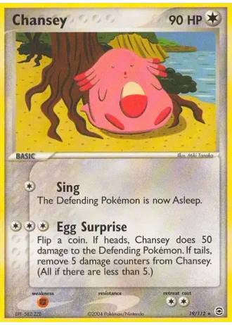 Chansey #19/112 — EX RossoFuoco e VerdeFoglia