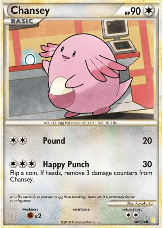 Chansey #58/123 — HeartGold SoulSilver
