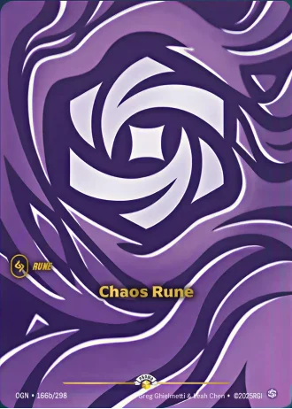 Chaos Rune #166b/298 — Organized Play Promos