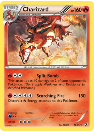 Charizard #19 — Legendary Treasures