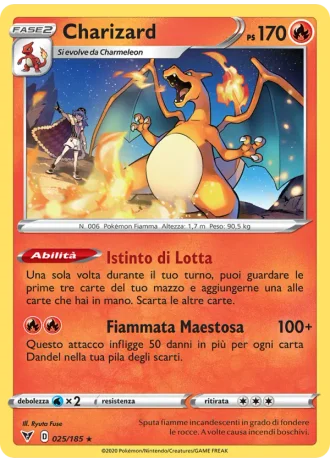 Charizard #25 — Voltaggio Sfolgorante
