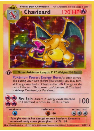 Charizard #4 — Base Set