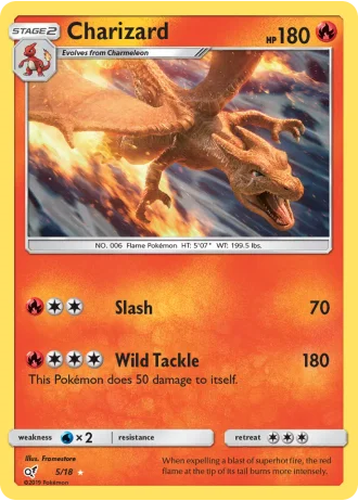 Charizard #5/18 — Detective Pikachu