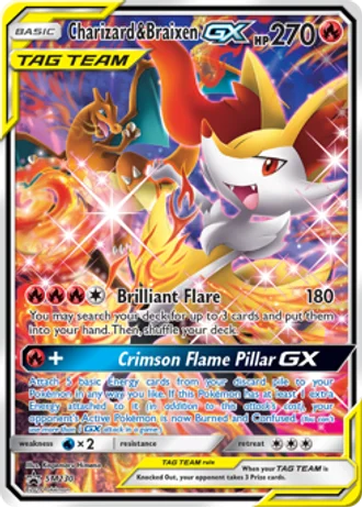Charizard & Braixen GX SM230 — Sun & Moon Promos